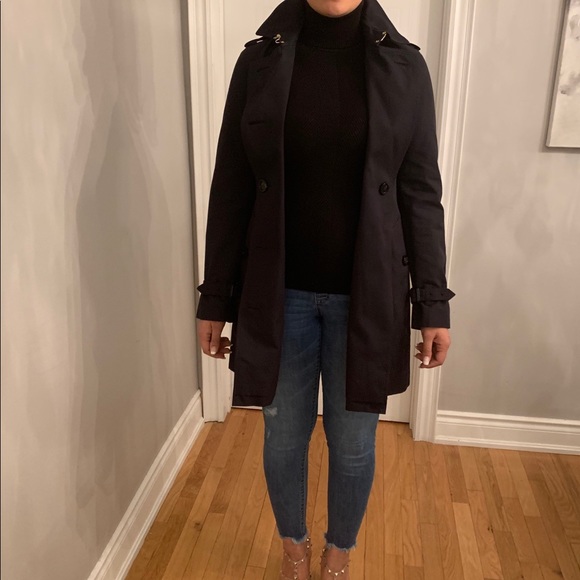 Burberry London navy Trench coat - Picture 2 of 8